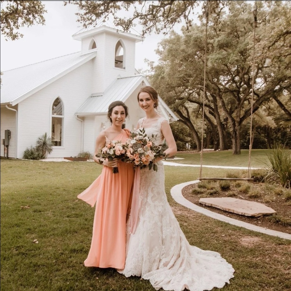 Peach Bridesmaid Dress